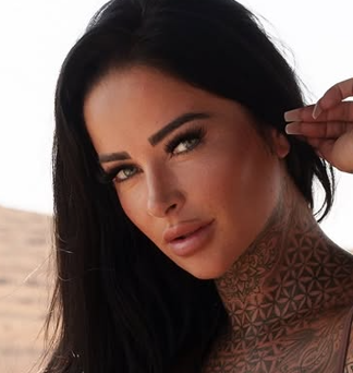 Tattooed Goddess in Tiny Bikini on Luxury Yacht