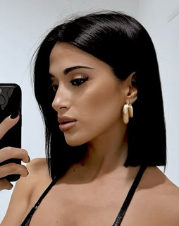 Hot Latina in Black Bikini Mirror Selfie